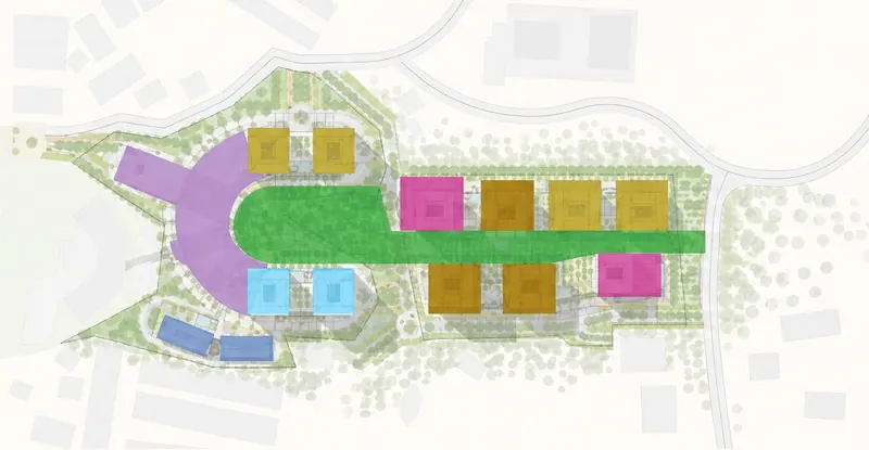 Illustrative smart wellness community masterplan